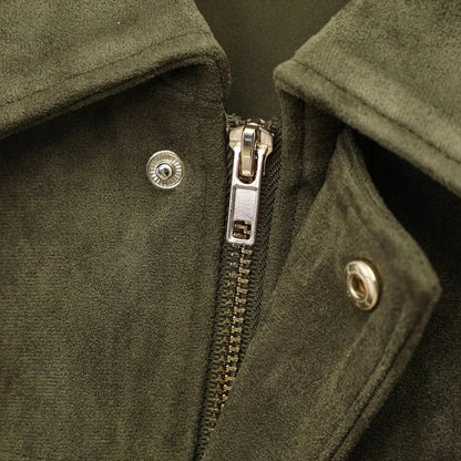 Mireluxe | Chaqueta Bomber Vintage con Cremallera