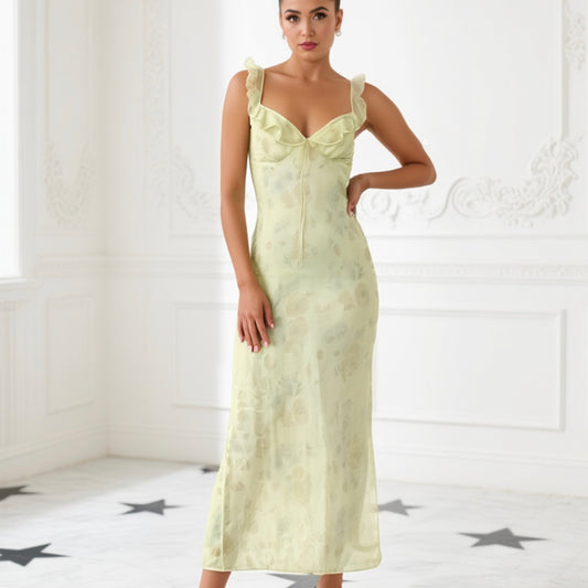 Mireluxe | Vestido De Verano Estampado Floral