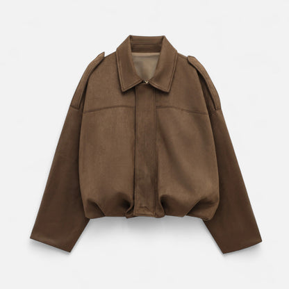 Mireluxe | Chaqueta Bomber Vintage con Cremallera