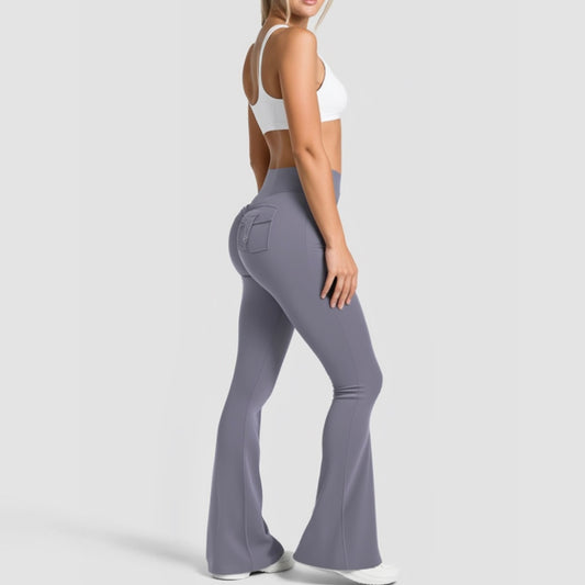 Leggings Deportivos de Campana con Bolsillos - Mirelux