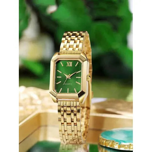 Reloj de cuarzo Fondo Verde