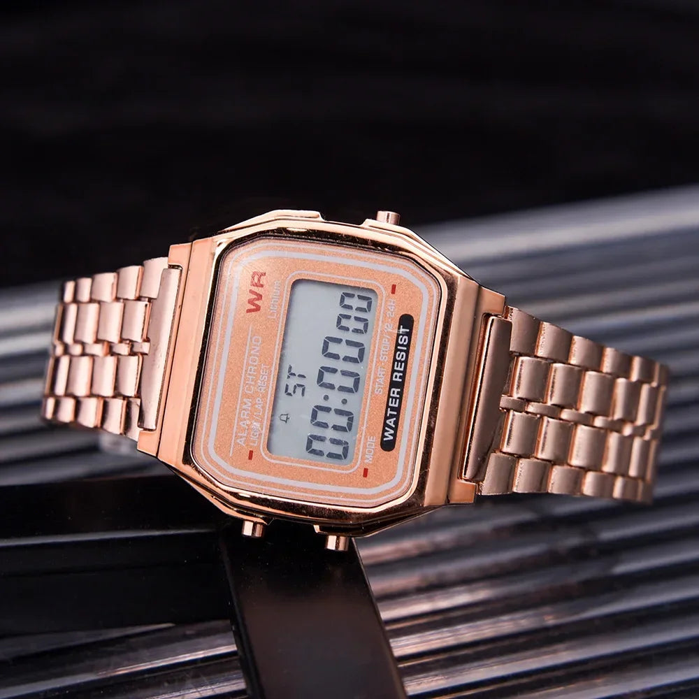 Reloj con correa de acero