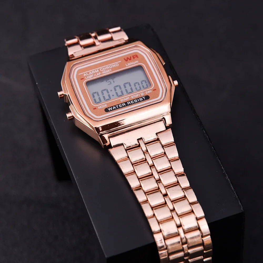 Reloj con correa de acero