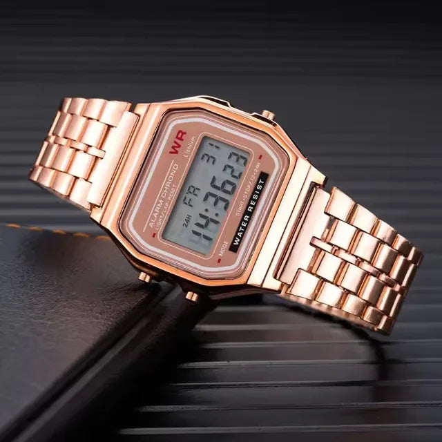 Reloj con correa de acero