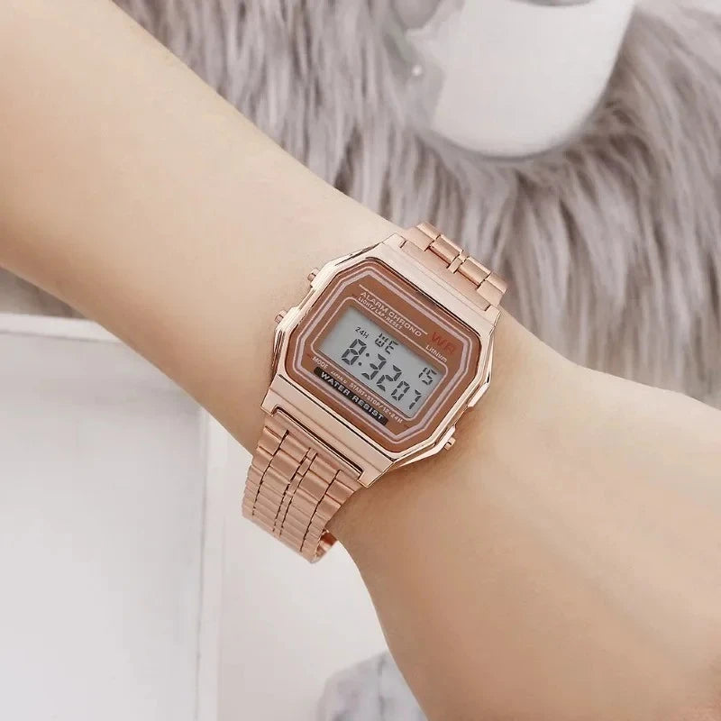Reloj con correa de acero