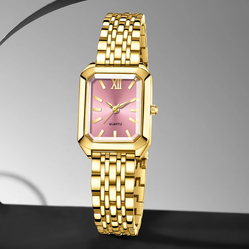 Reloj de cuarzo Fondo Rosa