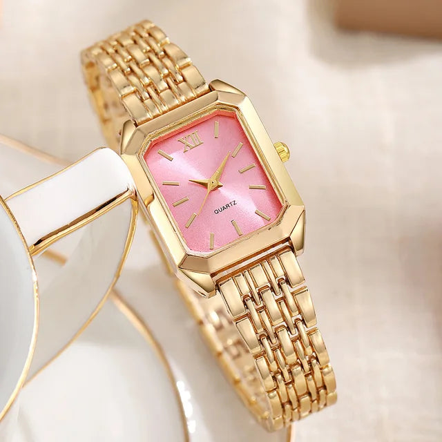 Reloj de cuarzo Fondo Rosa