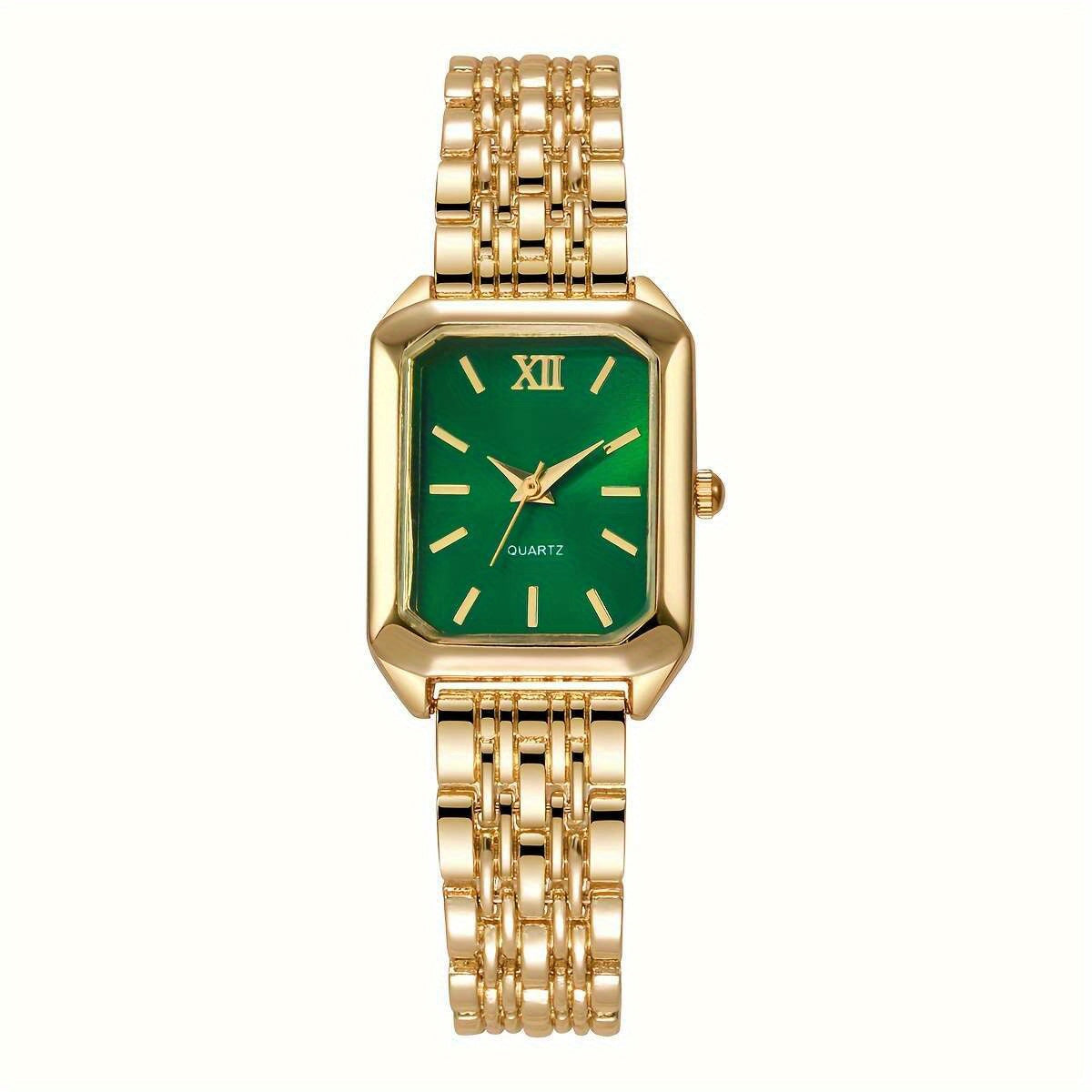 Reloj de cuarzo Fondo Verde