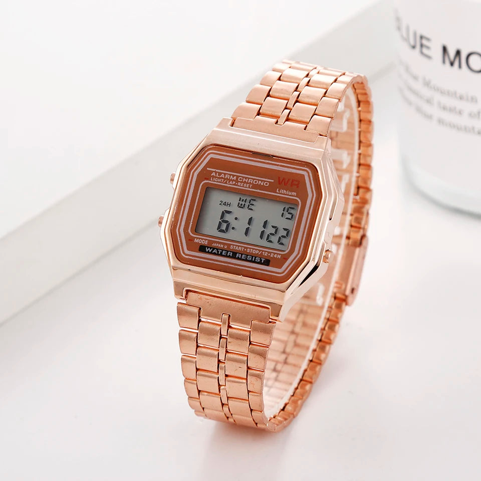 Reloj con correa de acero